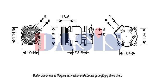 AKS DASIS Kompressori, ilmastointilaite 851371N